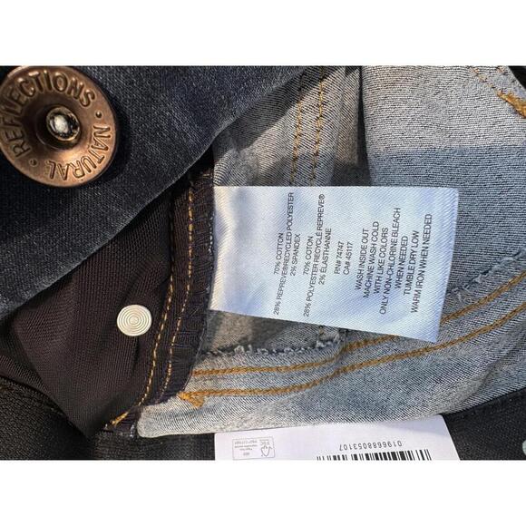 Natural Reflections Women's Dark Denim Jeans- Ab Slimmer- Size 6 - Picture 8 of 8